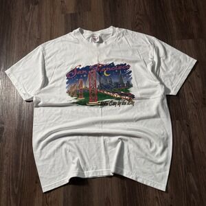 Vintage San Francisco The City by the Bay Graphic T-Shirt Adult‎ L